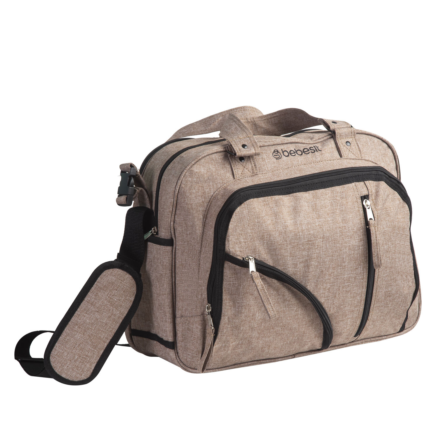 Bolso Maternal Mudador Pa&ntilde;alera Bebesit Melange - Beige image number 2.0