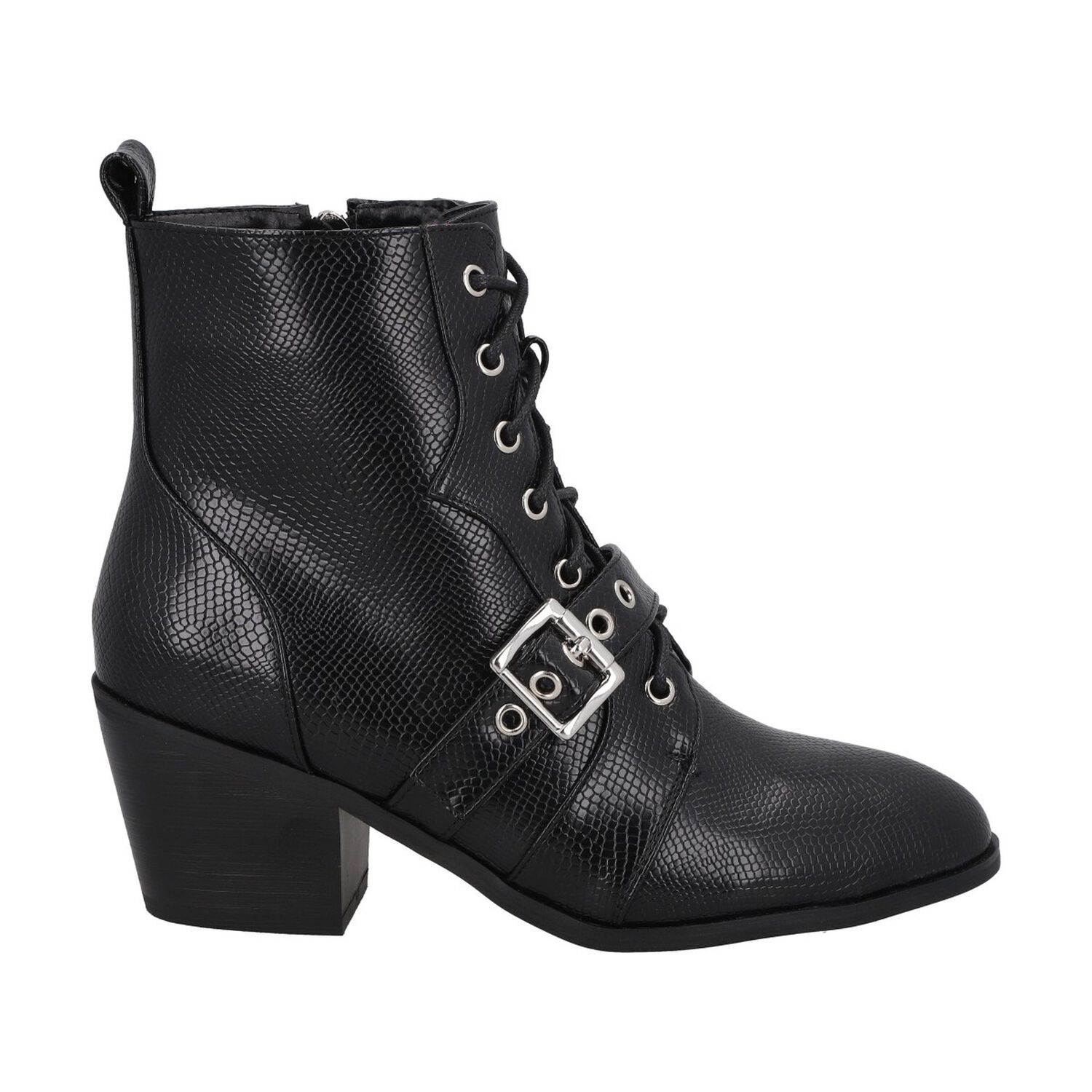 Botin Mujer Negro Taco Medio Lezzard Police image number 0.0