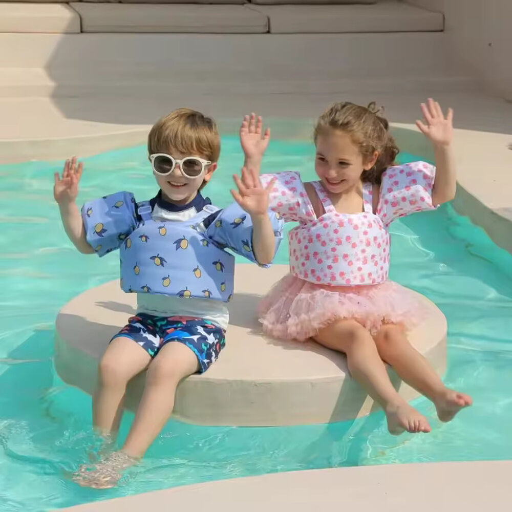 Salvavidas Flotador Flores Rosado Brazos image number 1.0