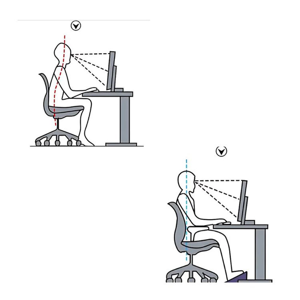 Reposapi&eacute;s Rodillos De Masaje Pedal Ajustable Ergonomico - Negro image number 2.0