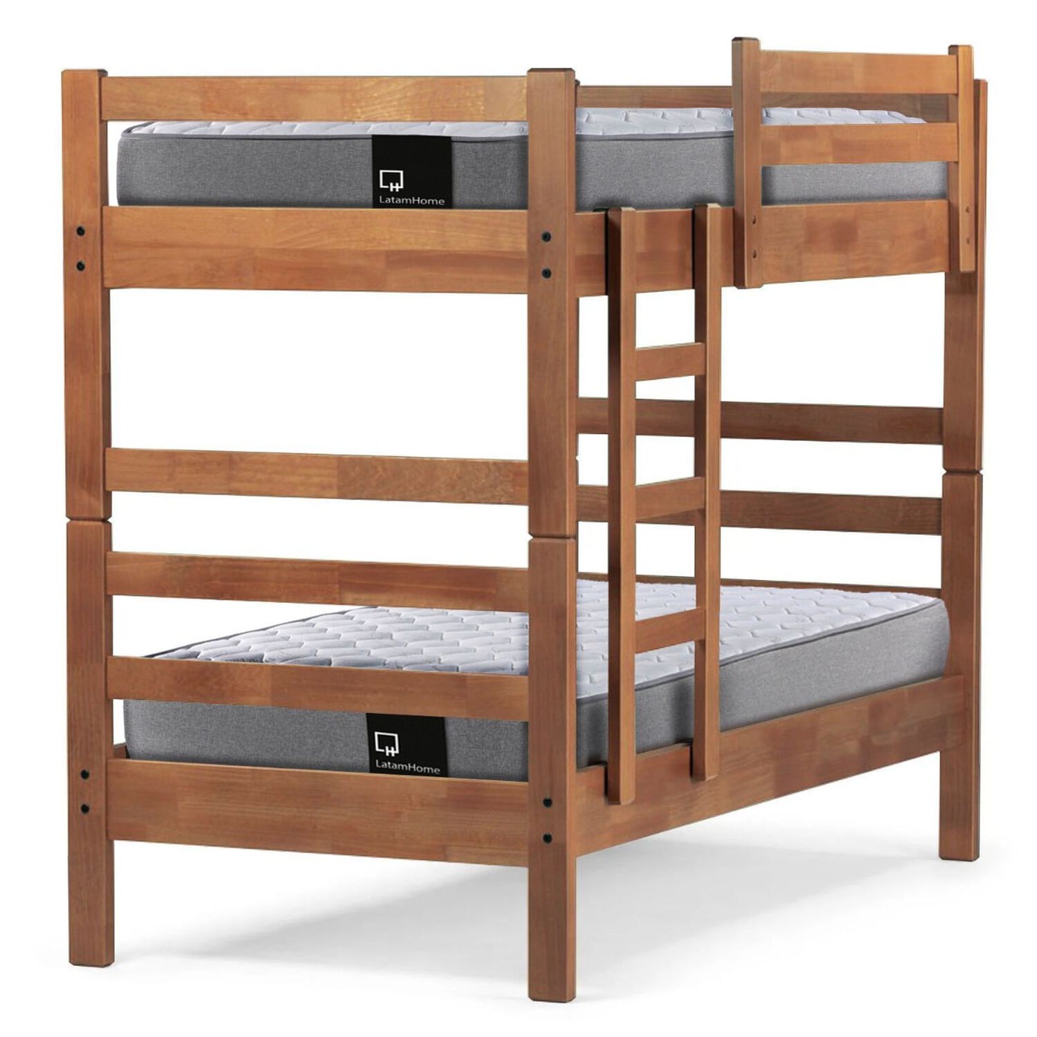 Camarote Desmontable Zen + Colchones Best Resortes 1 Plaza Madera image number 0.0