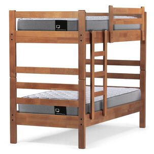 Camarote Desmontable Zen + Colchones Best Resortes 1 Plaza Madera
