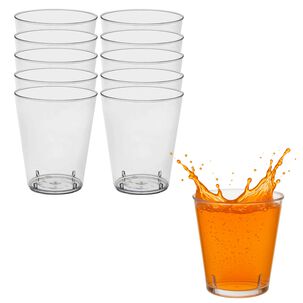 Set 40 Vasos Acrilico 200ml Postre 7oz Acrilico Desechable