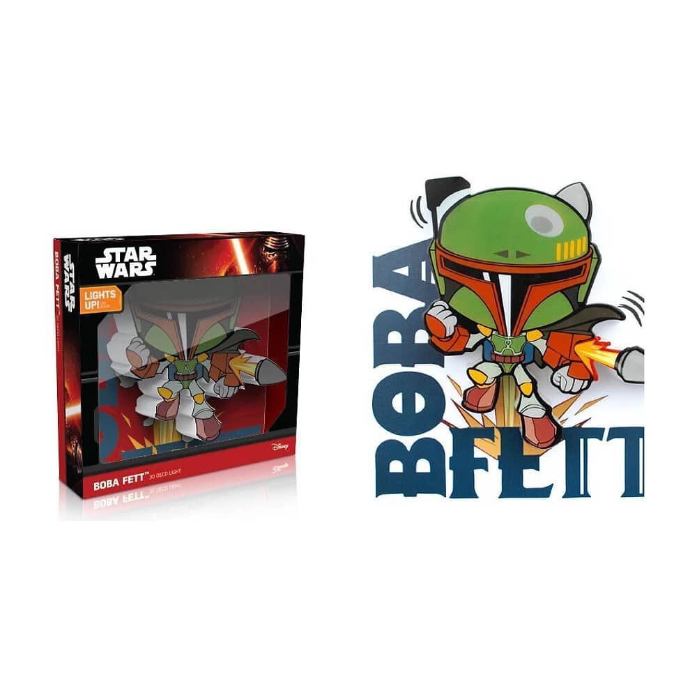 Lampara De Pared 3d Mini Deco Boba Fett - Star Wars image number 0.0