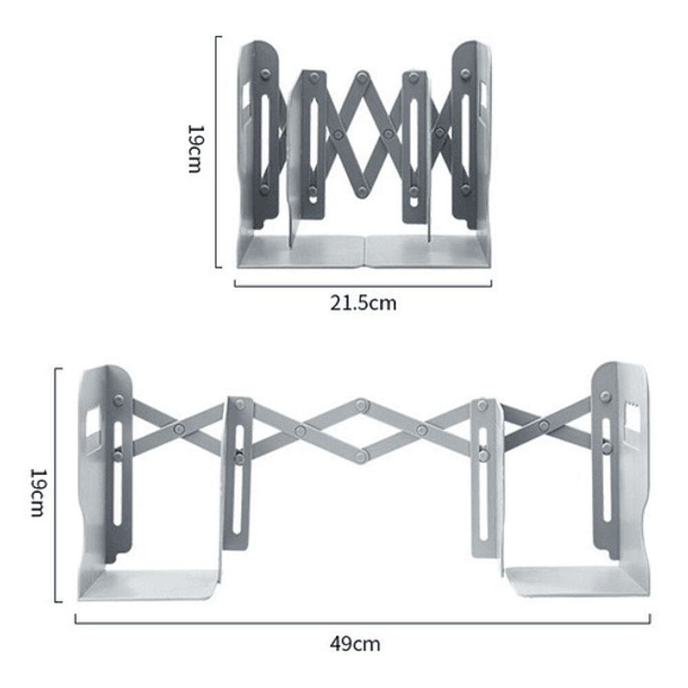 Estante Organizador Soporte Libros Ajustable Con Portalápice image number 2.0