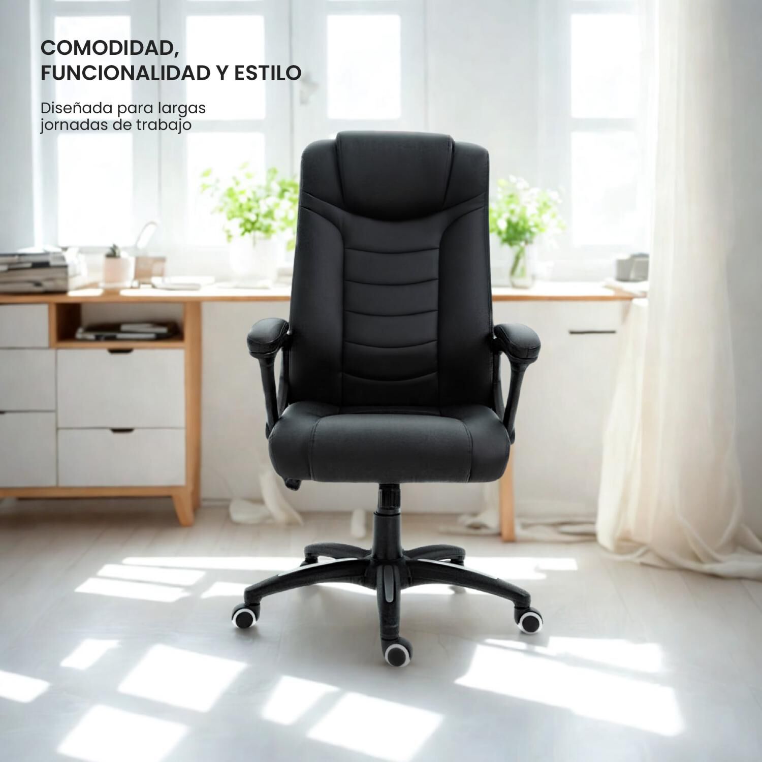 Silla Escritorio Oficina Ejecutiva Reclinable Comfort Levo image number 6.0