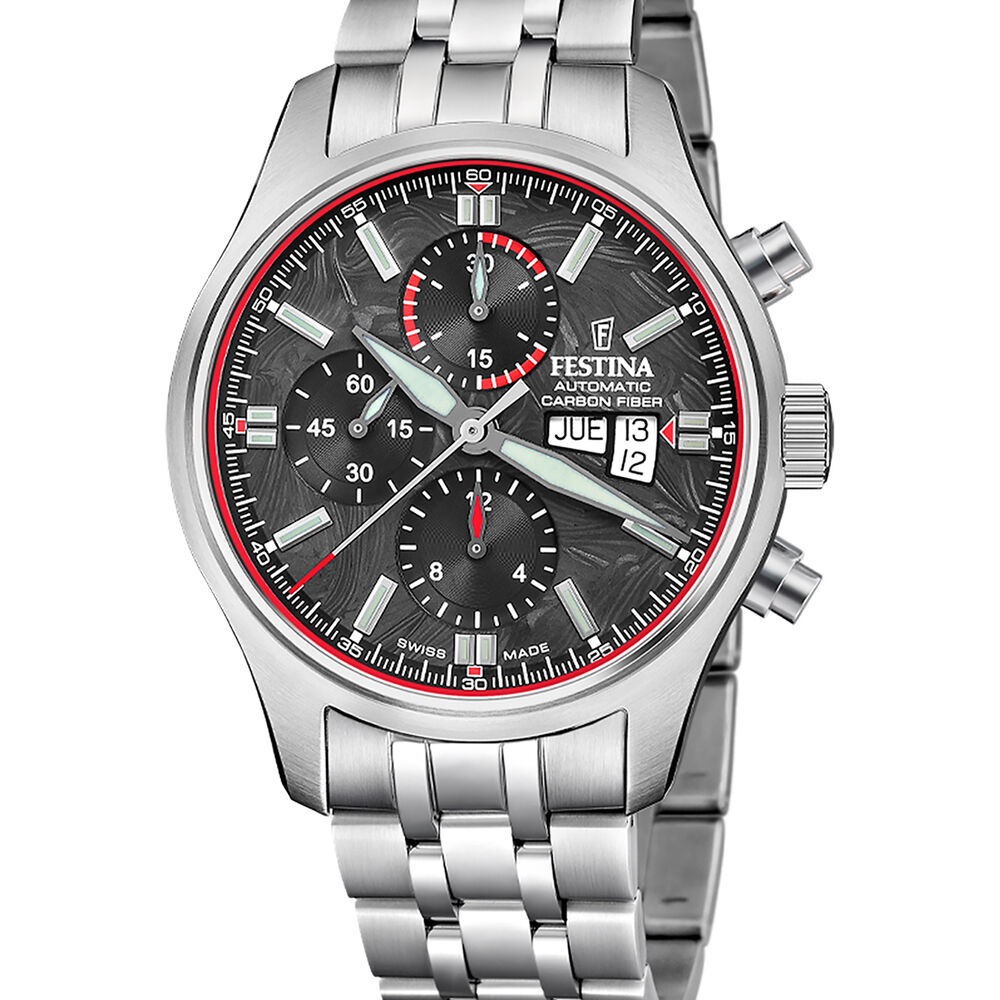 Reloj F20158/2 Festina Swiss Negro Hombre Automático image number 0.0
