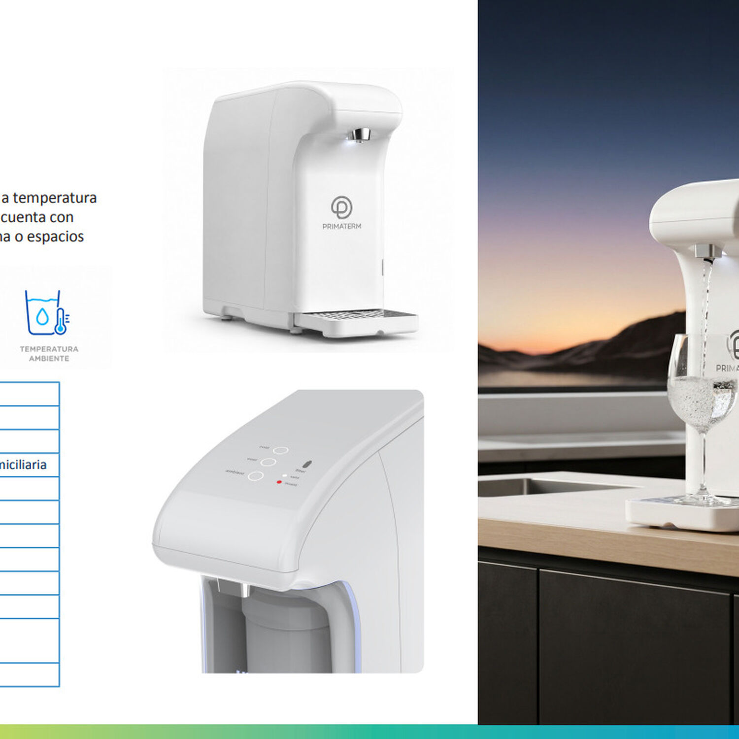 Dispensador Purificador De Agua Primawater Primaterm image number 8.0