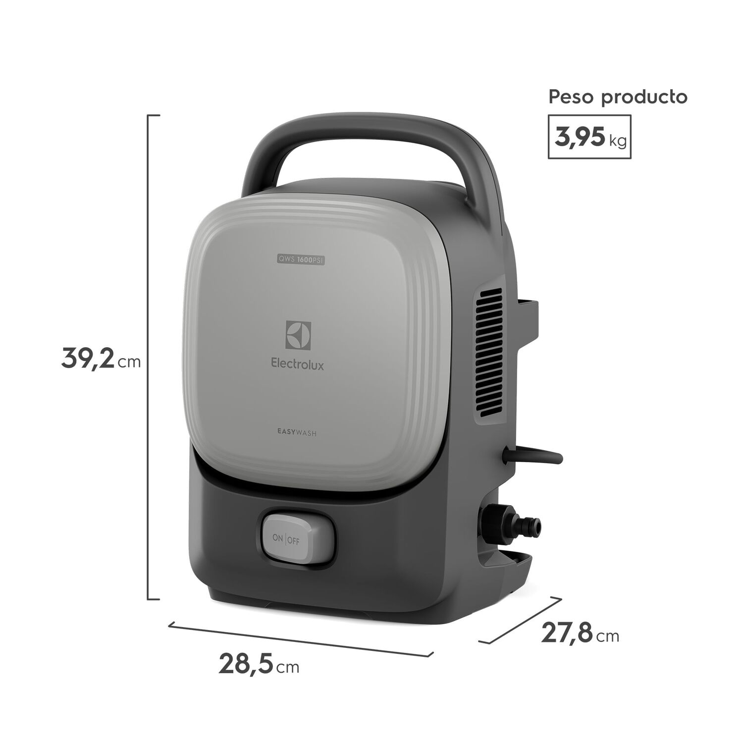Hidrolavadora Electrolux 1400w Efficient Easywash Qws1600 image number 3.0