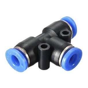 Conector Tee 8mm, Neumatico Bloqueo Antideslizante 3 Vias