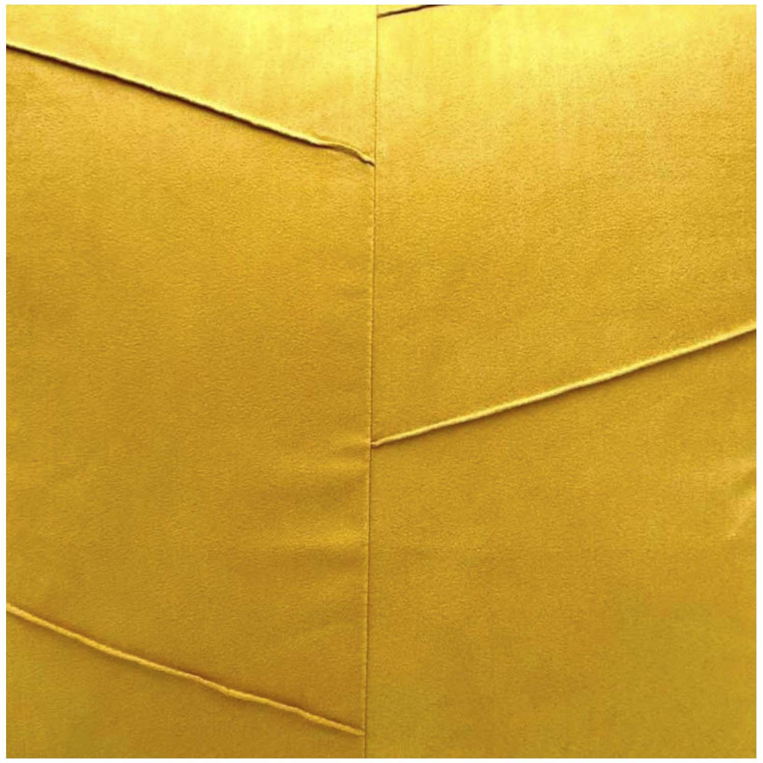 Pack De 02 Fundas De Coj&iacute;n De Semicuero Sint&eacute;tico 50x50 Cm Amarillo image number 2.0