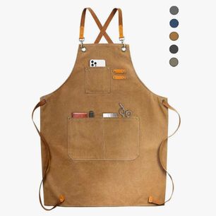 Pechera Delantal Barbacoa Marron