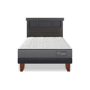 Cama Europea Cic Anatomic / 1.5 Plazas / Base Normal + Respaldo