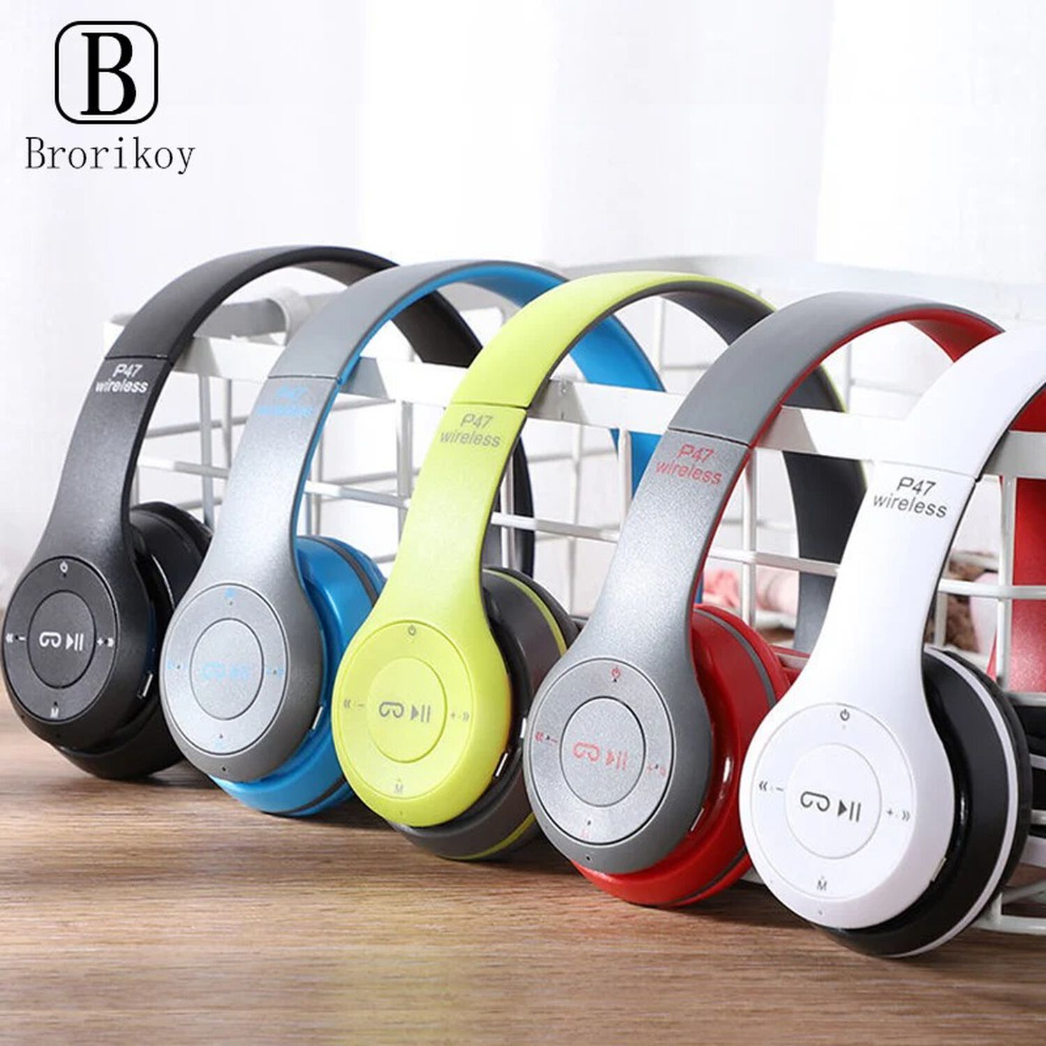 Aud&iacute;fonos Bluetooth Inalambricos On Ear Grandes P47 Micro Sd Recargable Usb image number 9.0