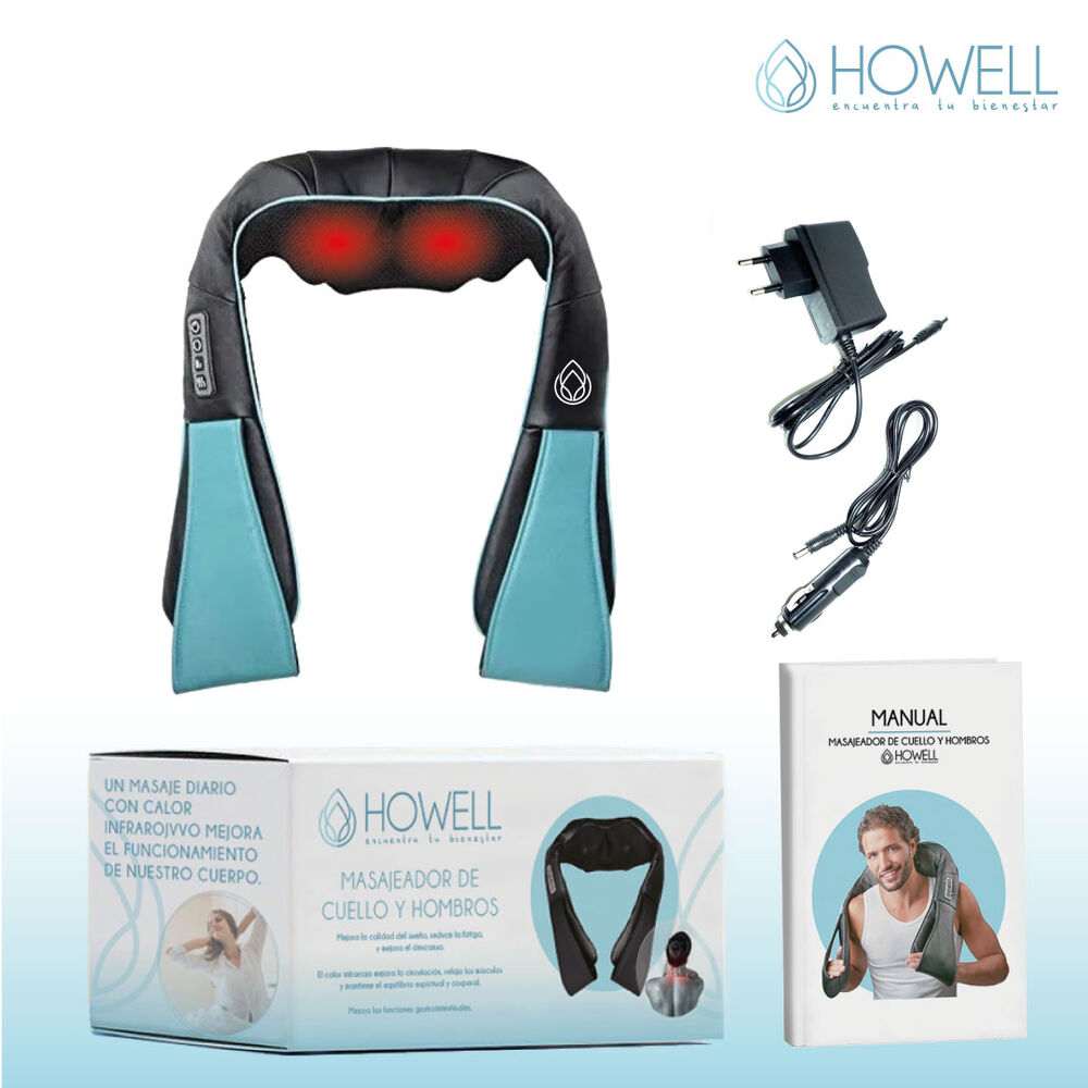 Masajeador De Cuello Espalda Howell Cervical V4 Celeste image number 1.0