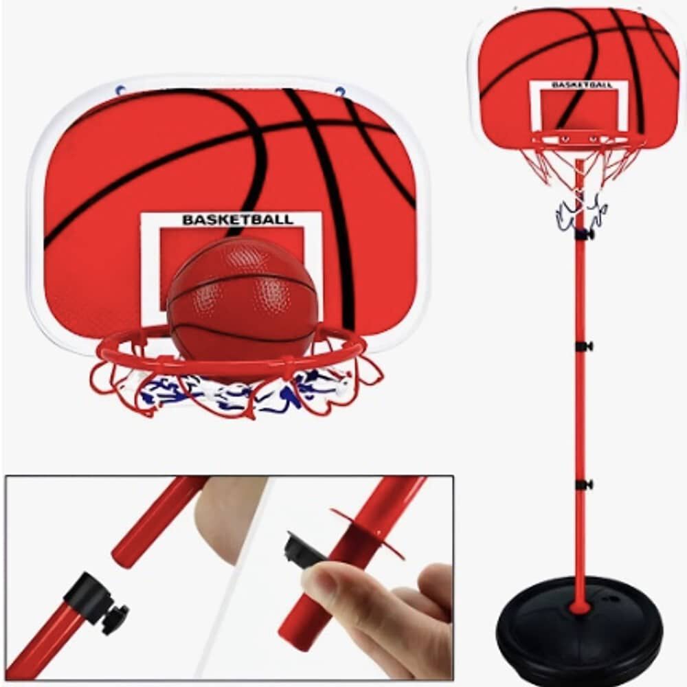 Soporte Baloncesto Altura Ajustable Ni&ntilde;os + Bal&oacute;n + Inflador image number 5.0