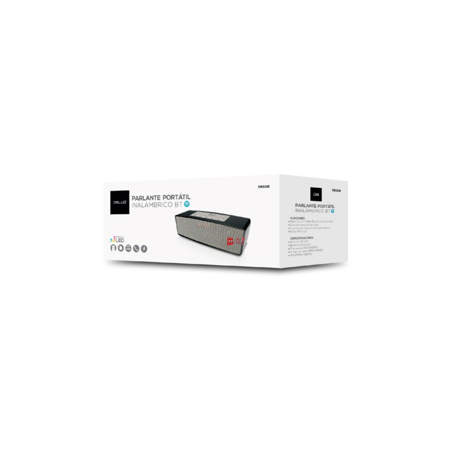 Parlante Bluetooth Pantalla Led Port&aacute;til 3w - Ps image number 1.0