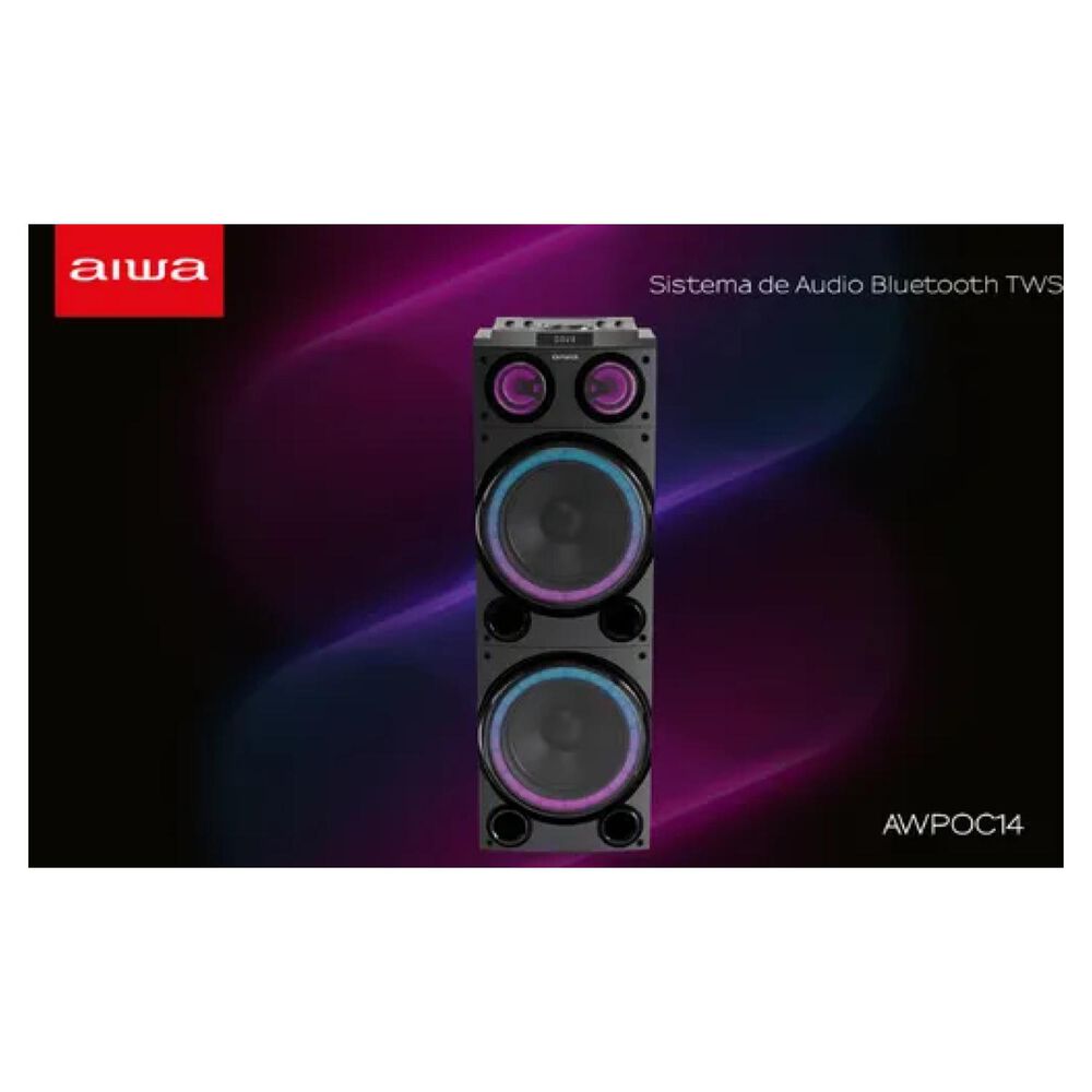 Parlante Karaoke Bluetooth Usb 100w Tws Awpoc14 image number 2.0