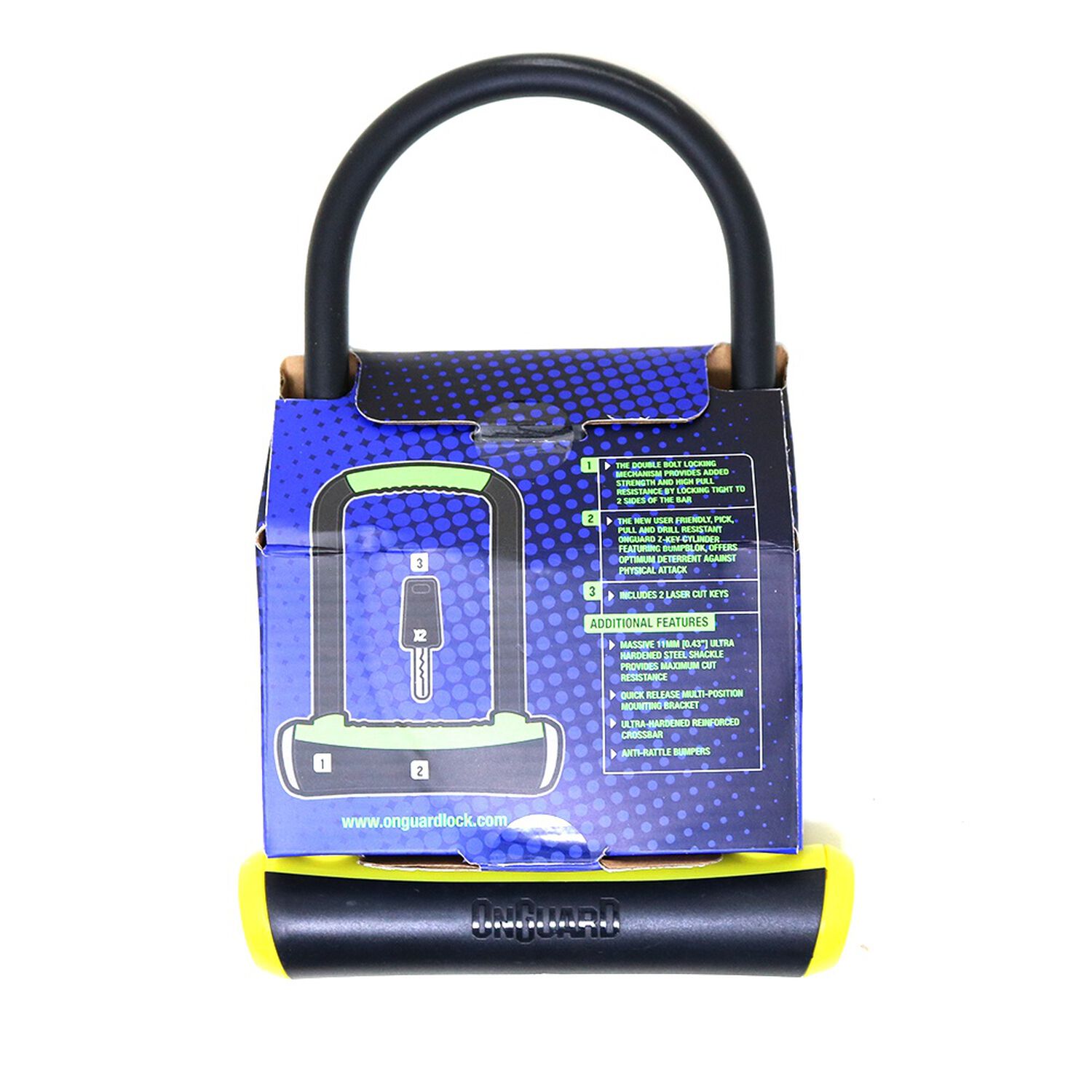 Candado Onguard Llave U-lock Ns 115x230mm image number 2.0
