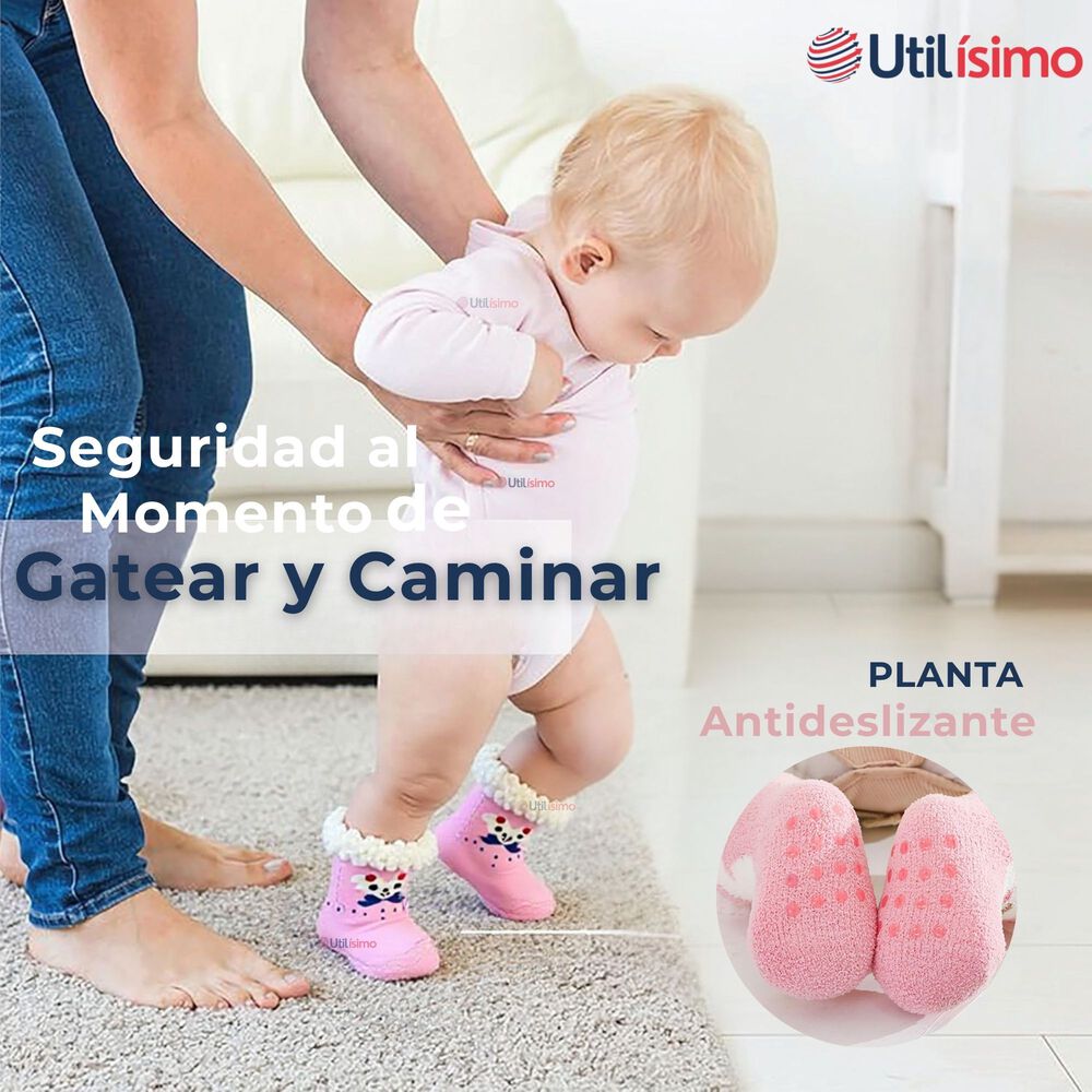 Pack 3 Calcetines De Chiporro Bebé Niña Antideslizante Colores Surtidos image number 3.0