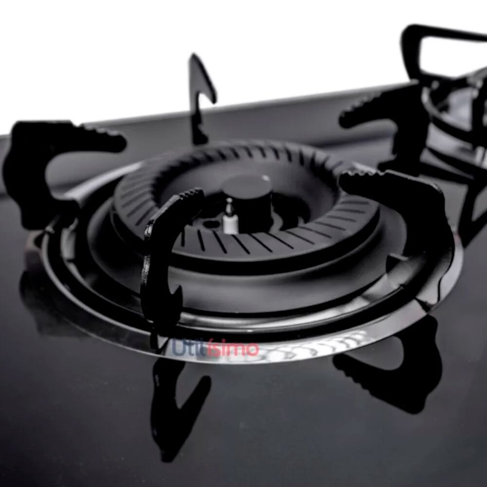 Cocina Encimera A Gas Placa Vidrio Templado 3 Platos image number 4.0