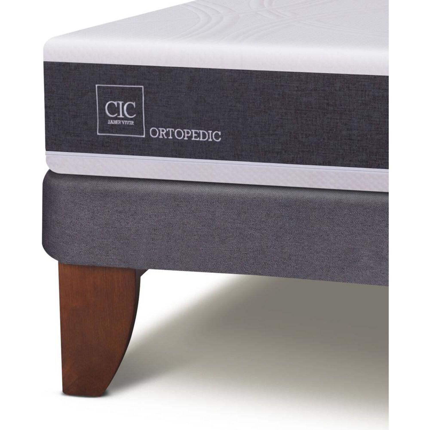Cama Europea Cic New Ortopedic / 2 Plazas / Base Normal + Respaldo image number 4.0