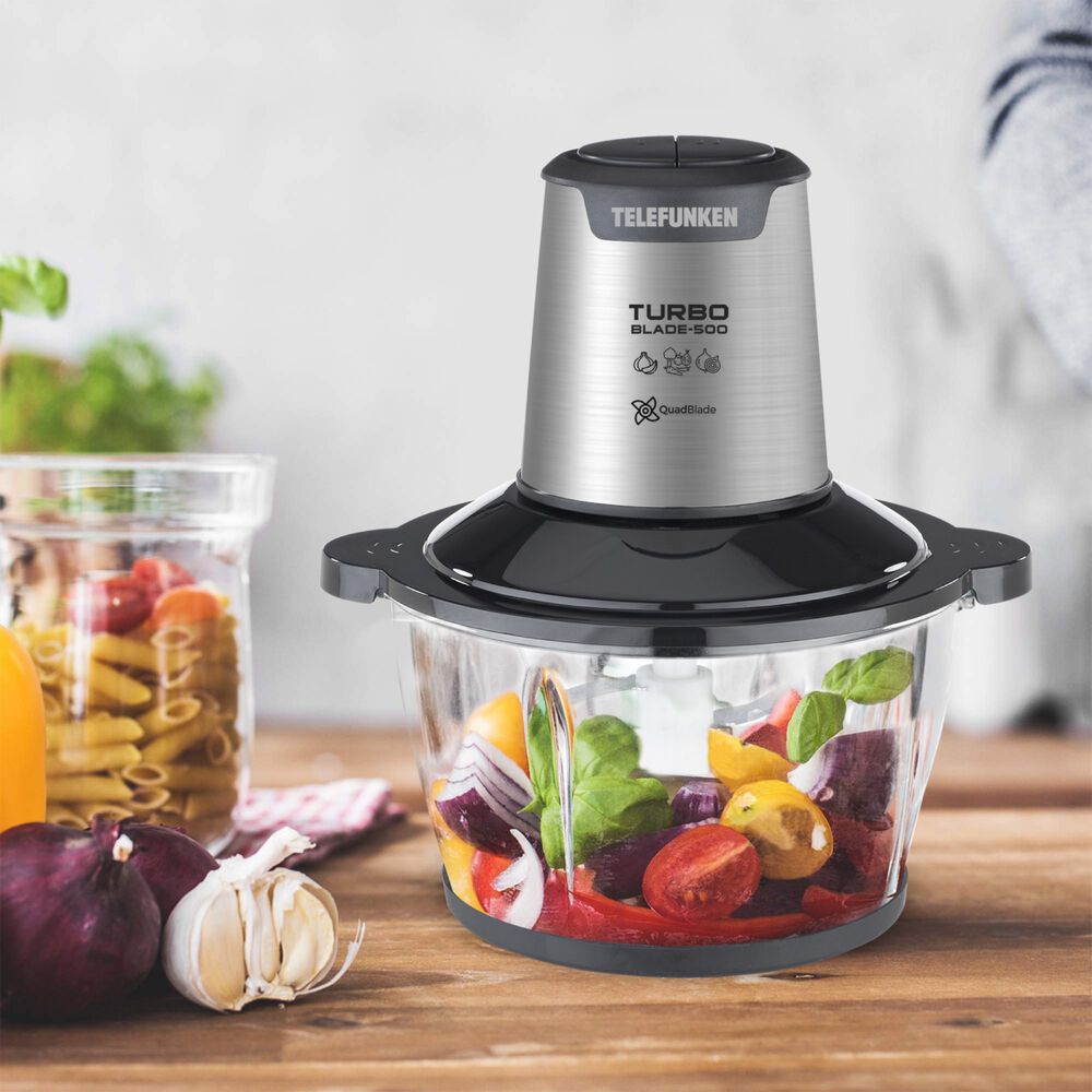 Picadora De Alimentos Turbo Blade 600w Bowl Vidrio 1.5 Lt image number 4.0