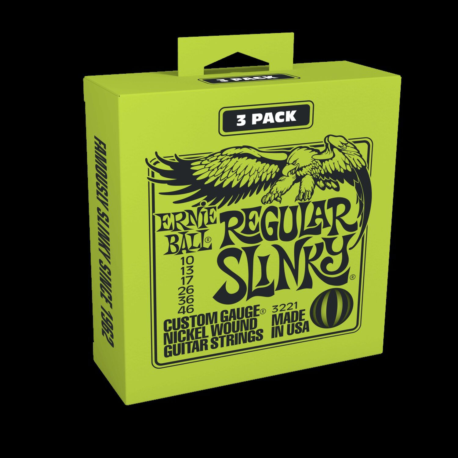 Pack De 3 Set De Cuerdas Ernie Ball Slinky Nickel 10 - 46 image number 0.0