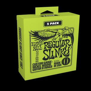 Pack De 3 Set De Cuerdas Ernie Ball Slinky Nickel 10 - 46