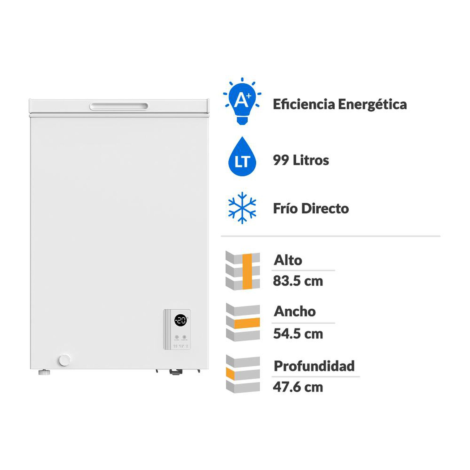 Freezer Horizontal Libero LFH-101EC / Fr&iacute;o Directo / 99 Litros / A+ image number 1.0