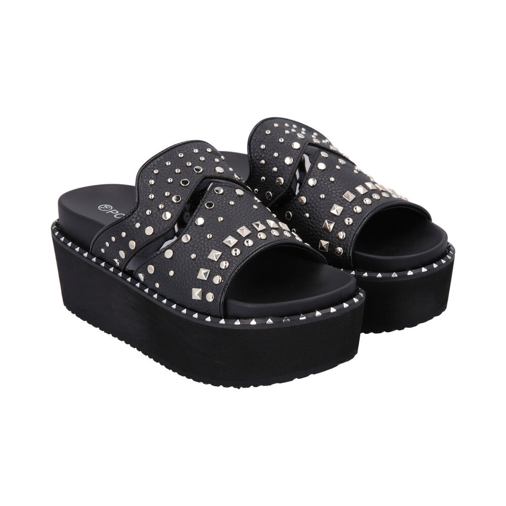 Sandalia Mujer Negro Lari Police image number 0.0