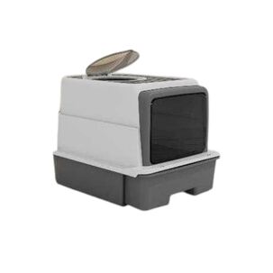 Arenero Con Cajon Deslizable Doble Acceso Para Gatos Mascotas