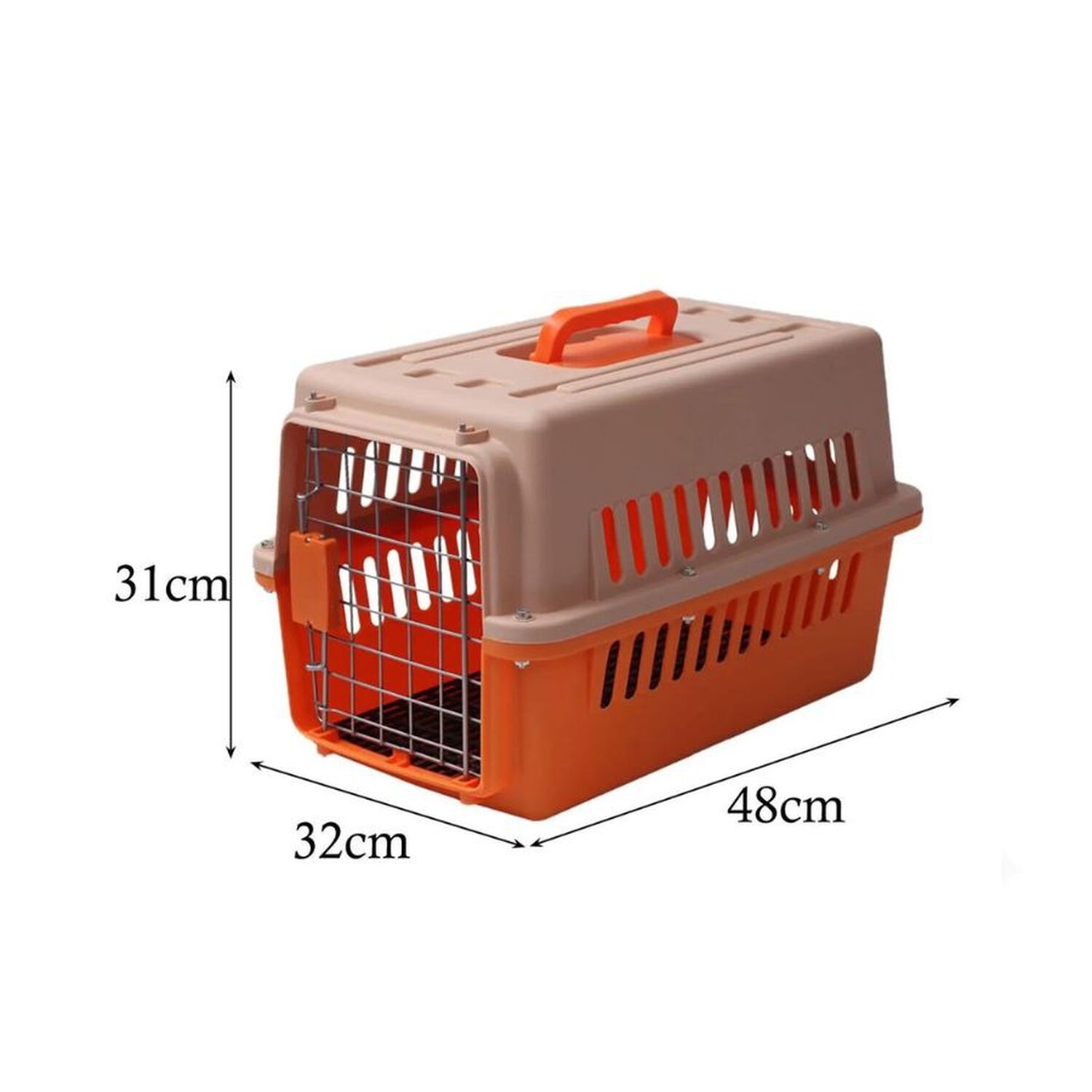 Caja Transportador Perro Canil Jaula Transporte Mascota Gato 48cm image number 2.0