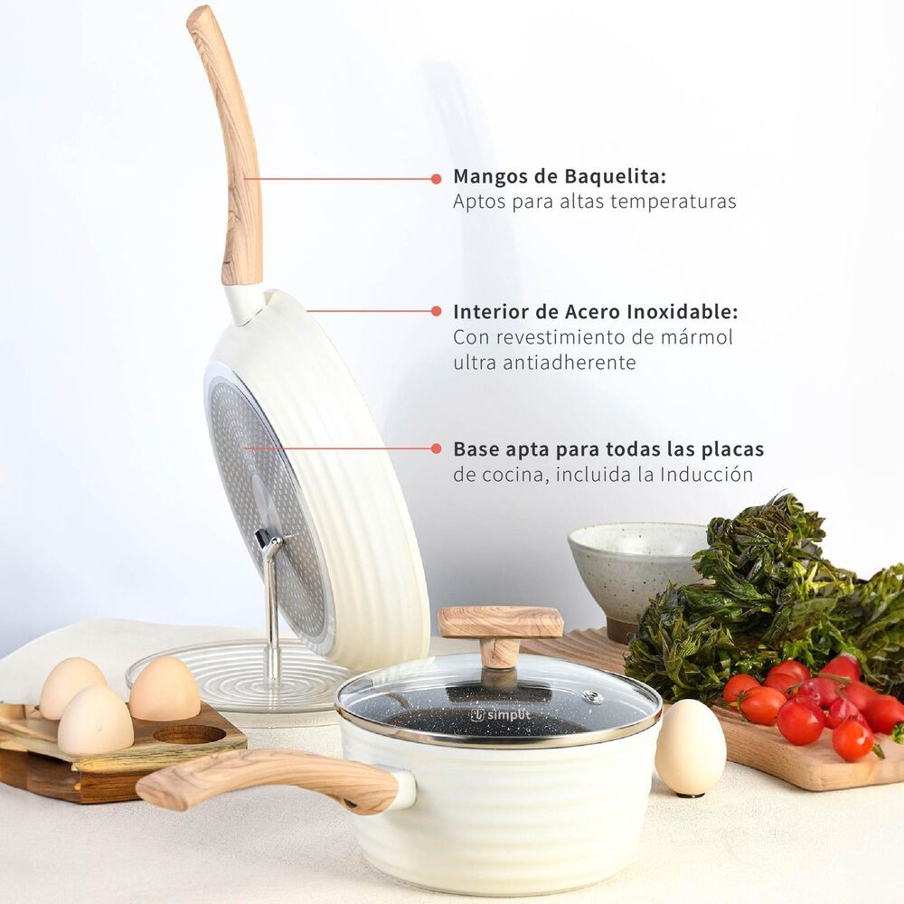 Bater&iacute;a De Cocina Antiadherente Savannah 9 Piezas image number 4.0