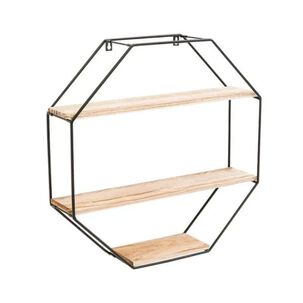 Repisa Organizador Decorativa Hexagonal Pared Flotante
