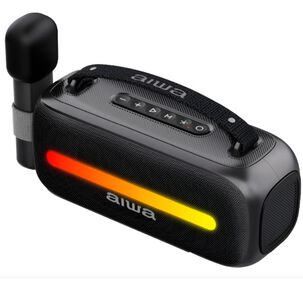 Parlante Portátil Aiwa 12w – Sonido Potente + Luces Led Rgb / Modelo Awss40bt