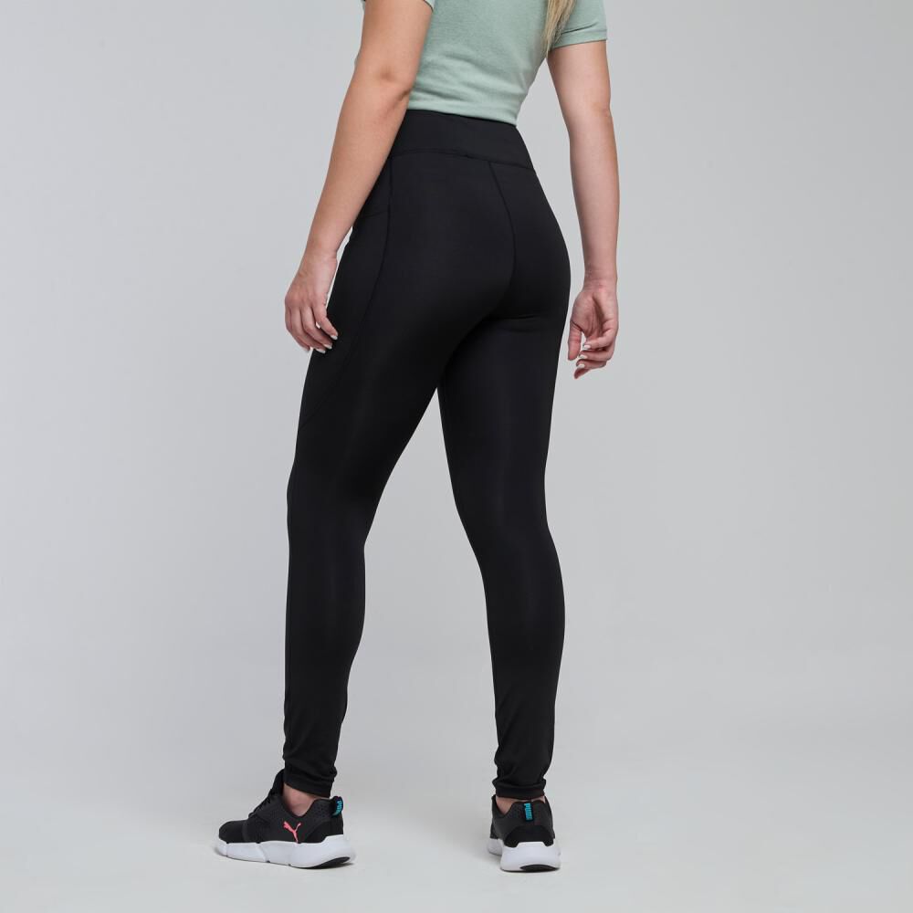 Calza Deportiva Lisa Tiro Alto Regular Mujer Wetland image number 3.0