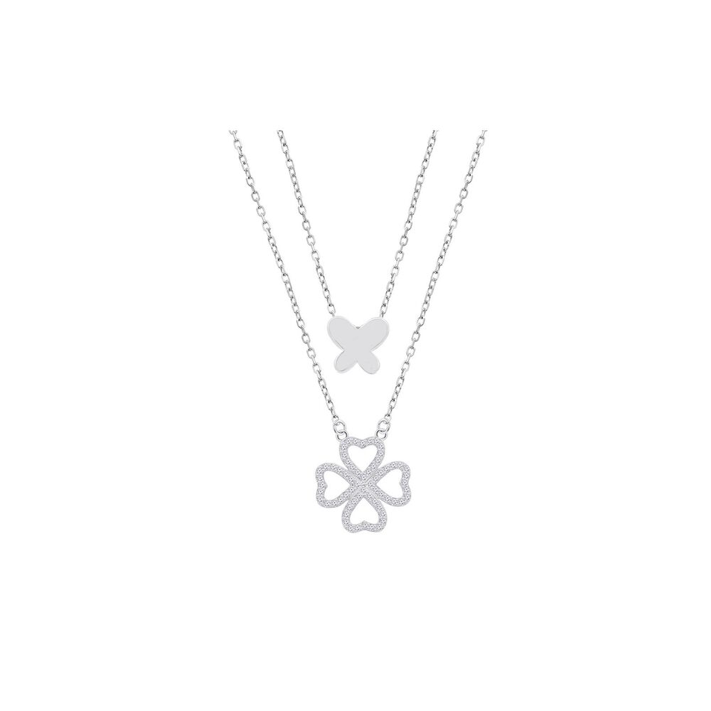Collar Lp3826-1/1 Lotus Silver Mujer Trendy image number 0.0