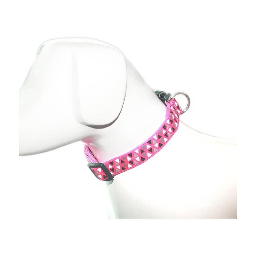 Collar Tri&aacute;ngulo Fucsia Talla L Perro Mascan image number 1.0