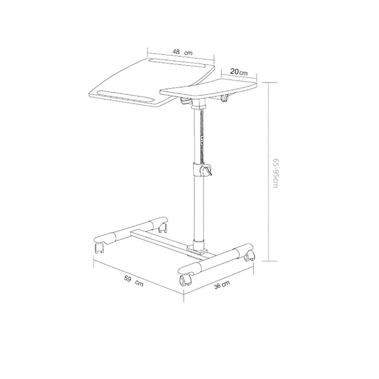 Multimesa Ajustable Con Ventilador Para Notebook Blanca image number 2.0