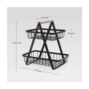 Estante Organizador Frutero 2 Niveles Multiuso De Cocina