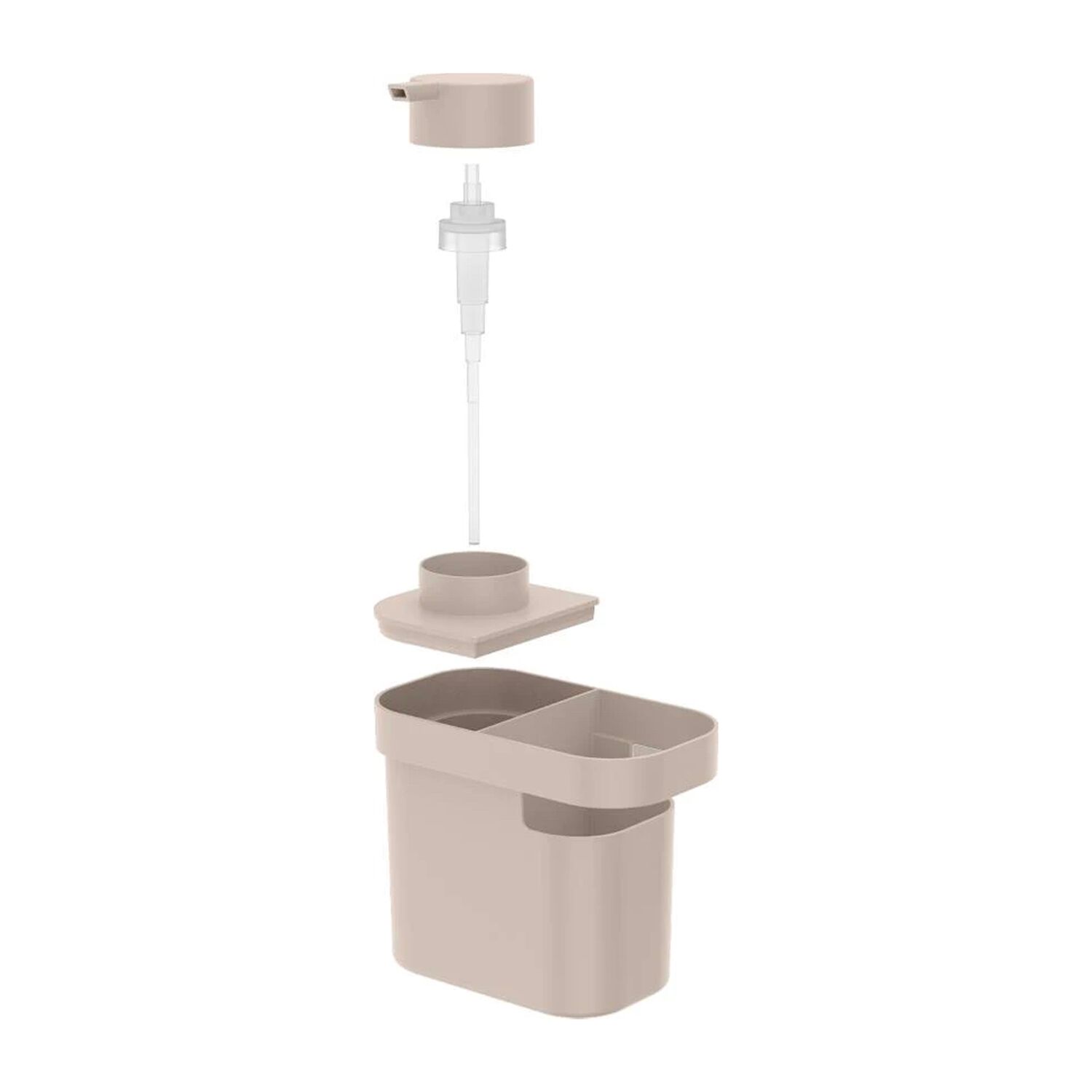 Dispensador De Detergente Y Organizador Trium 650 Ml Beige image number 2.0