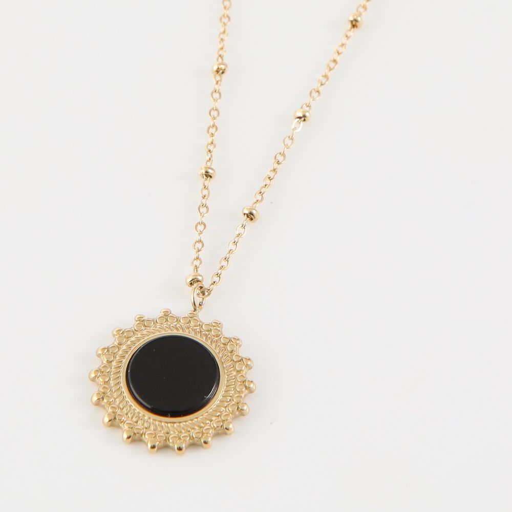 Collar Doble 19v69 Italia Dorado Mujer Stne534 image number 1.0