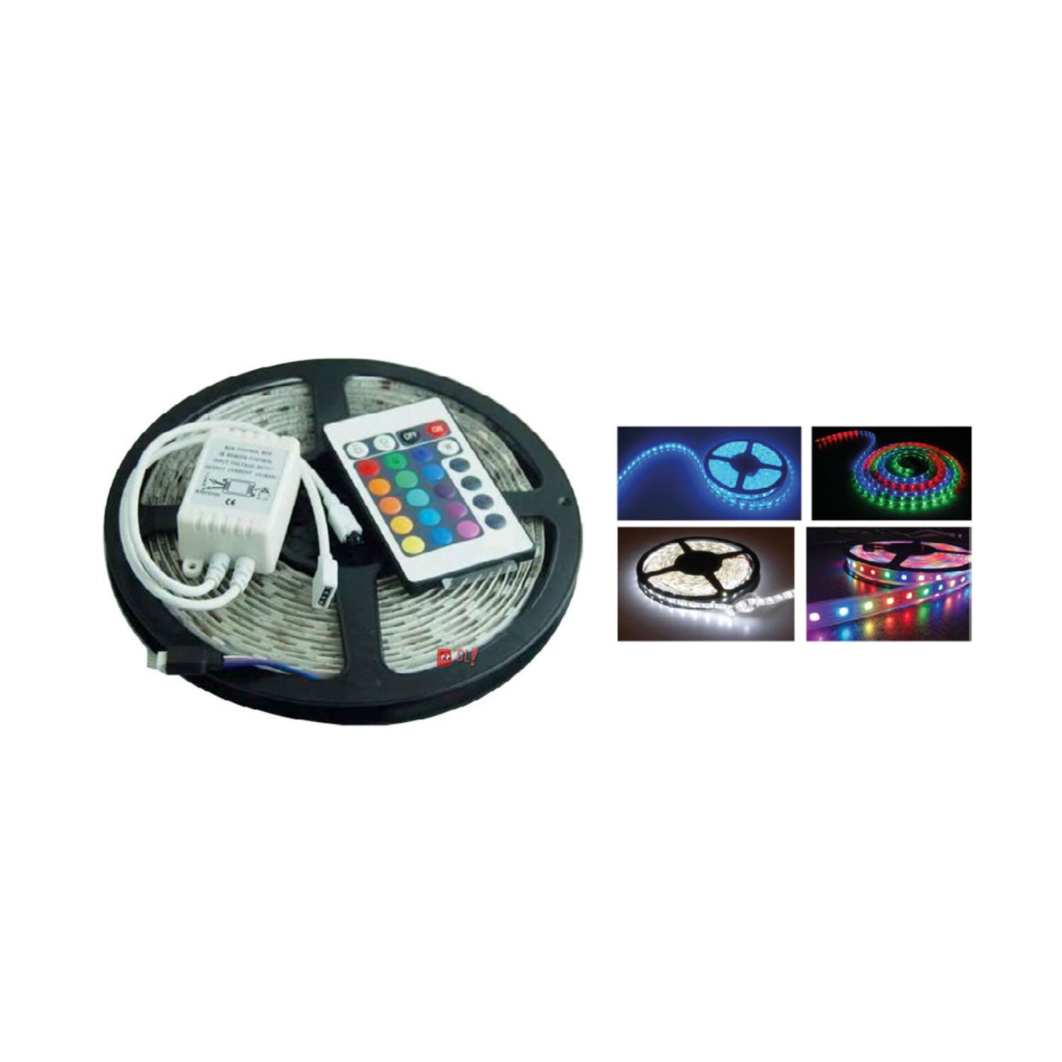 Tira De 300 Led 5mts 3528 Rgb Con Control - Ps image number 1.0