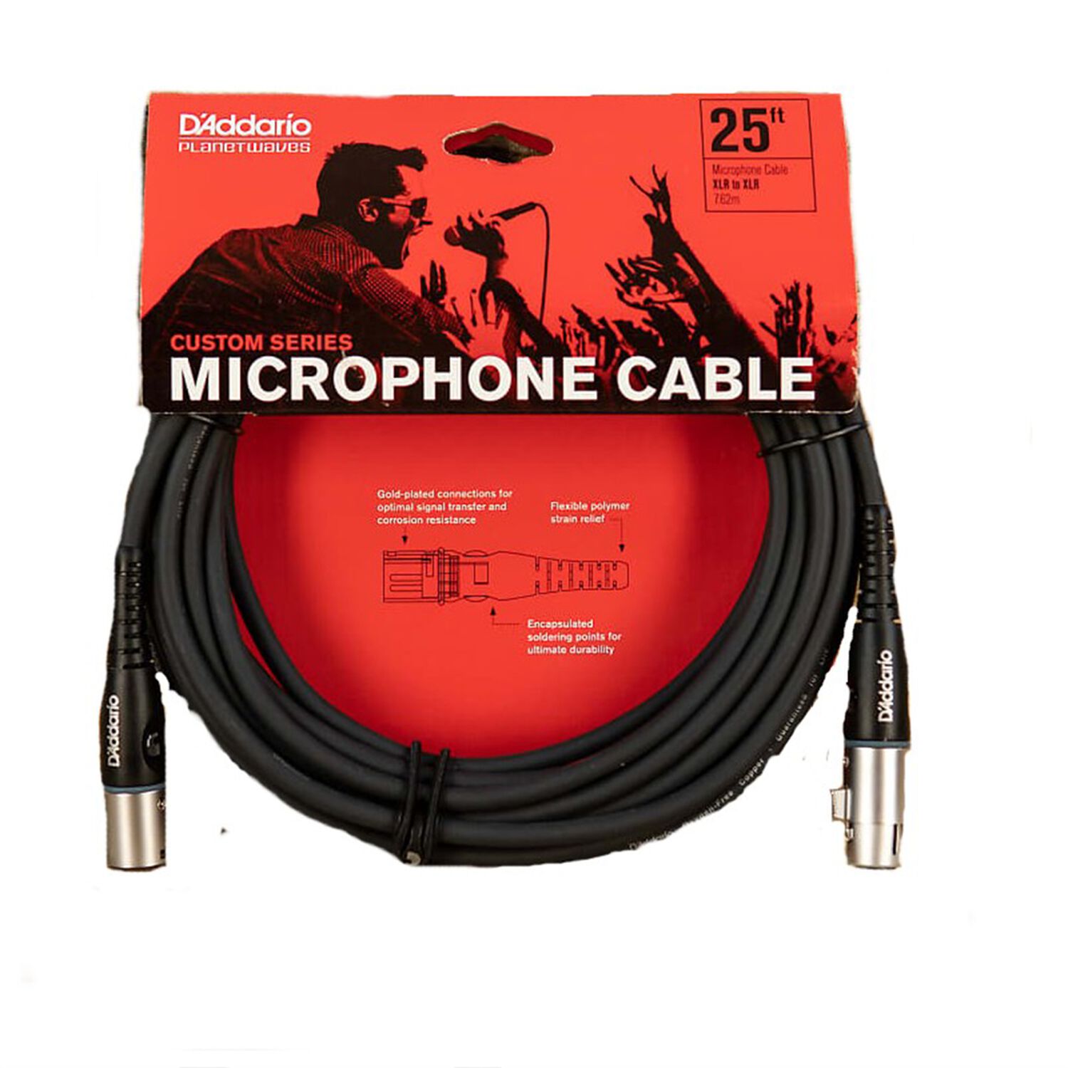 Cable Micr&oacute;fono Xlr 7,6mts. Pw-ms-25 Daddario image number 1.0