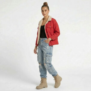 Chaqueta Denim Chiporro Africa Mujer Manga Corta