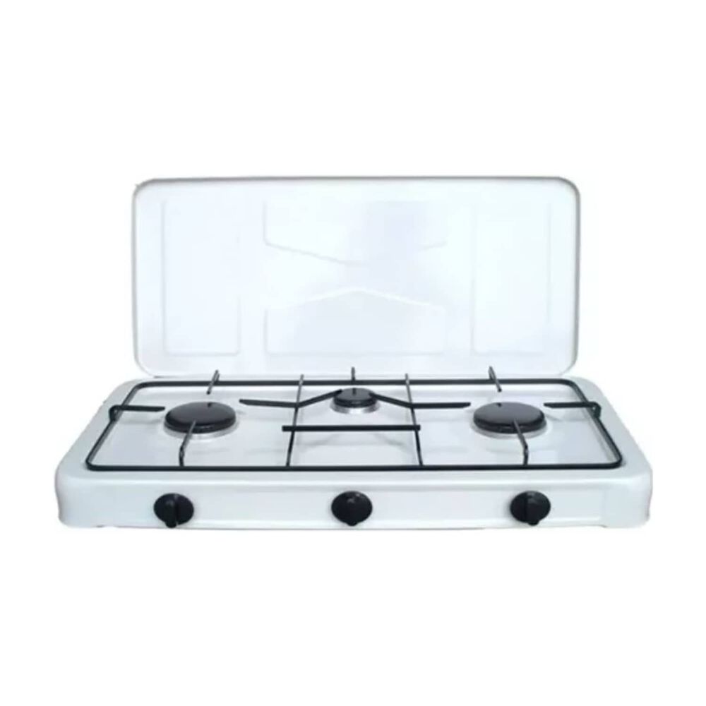 Cocina Encimera Con Tapa A Gas 3 Hornillas image number 0.0