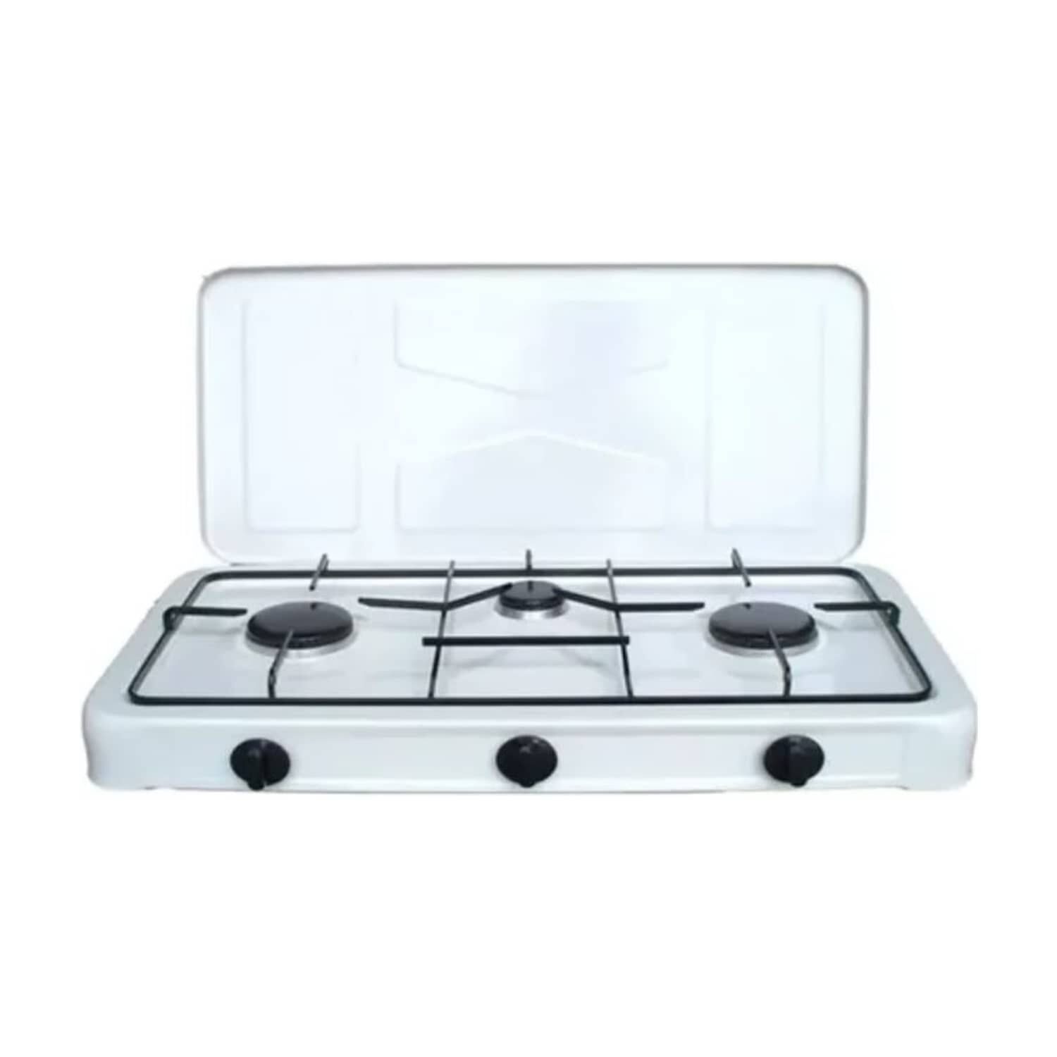 Cocina Encimera Con Tapa A Gas 3 Hornillas image number 0.0