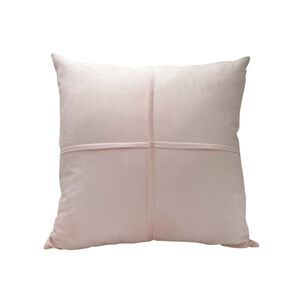 Pack De 02 Fundas De Coj&iacute;n De Semicuero Sint&eacute;tico 50x50 Cm Rosa