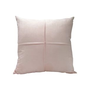 Pack De 02 Fundas De Coj&iacute;n De Semicuero Sint&eacute;tico 50x50 Cm Rosa